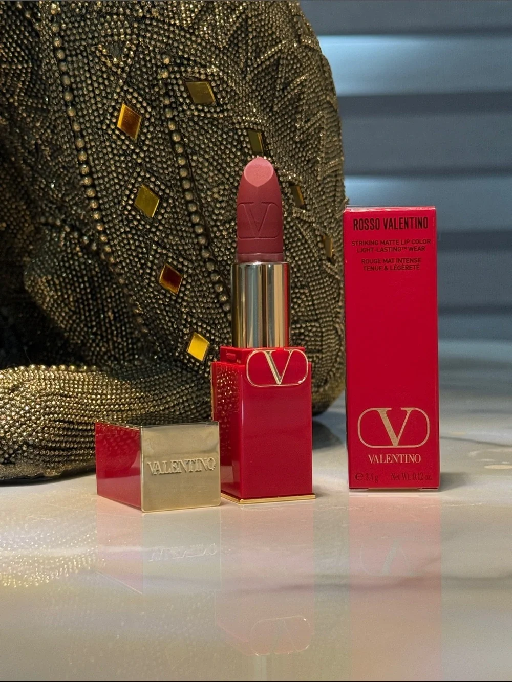 Valentino Rosso Striking Rouge Matte Intense Tenue Lipstick